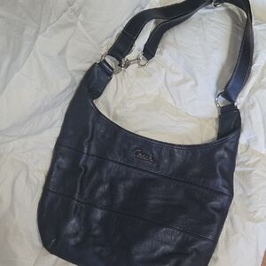 Coach Midnight Blue Leather Tote